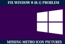 How to Fix Window 8 (8.1) Missing Metro Icon Pictures