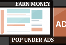 pop under ads